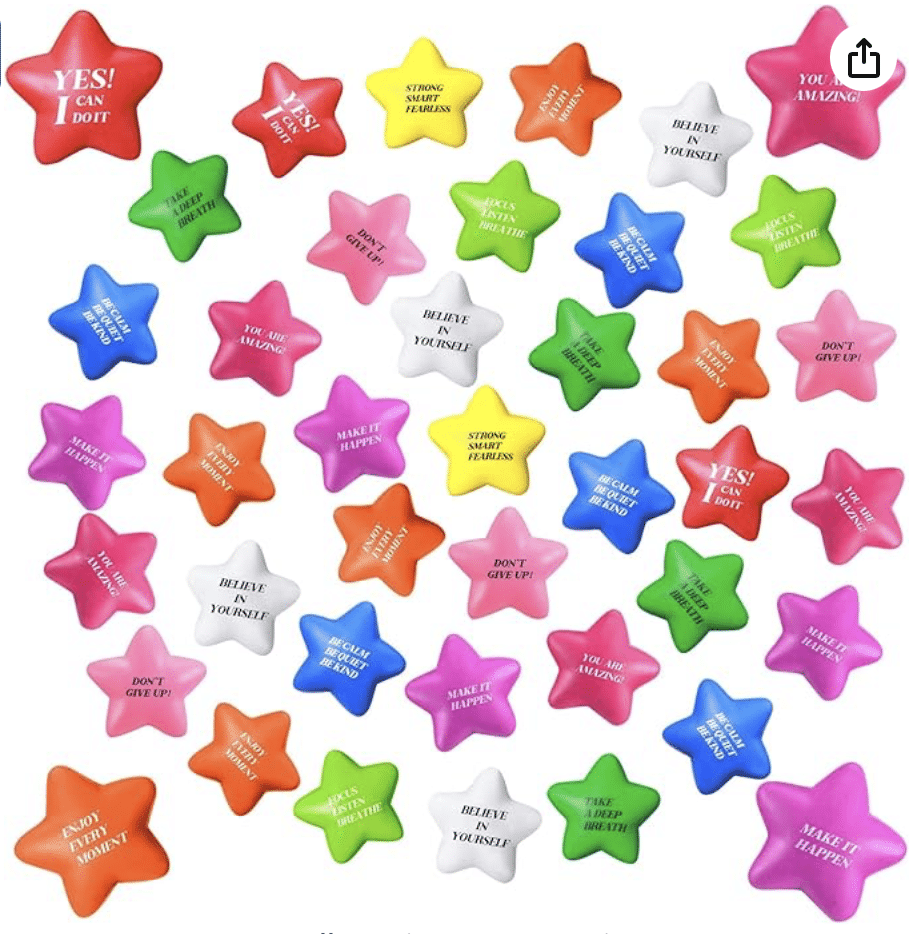 Stress Stars Pack of 100 for .99